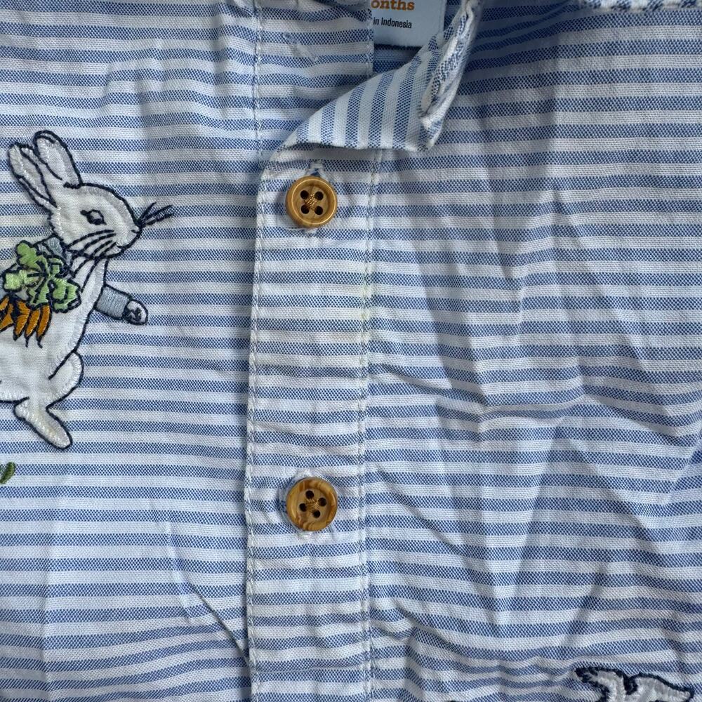Gymboree Peter Rabbit Striped Romper 18M - Picture 9 of 9